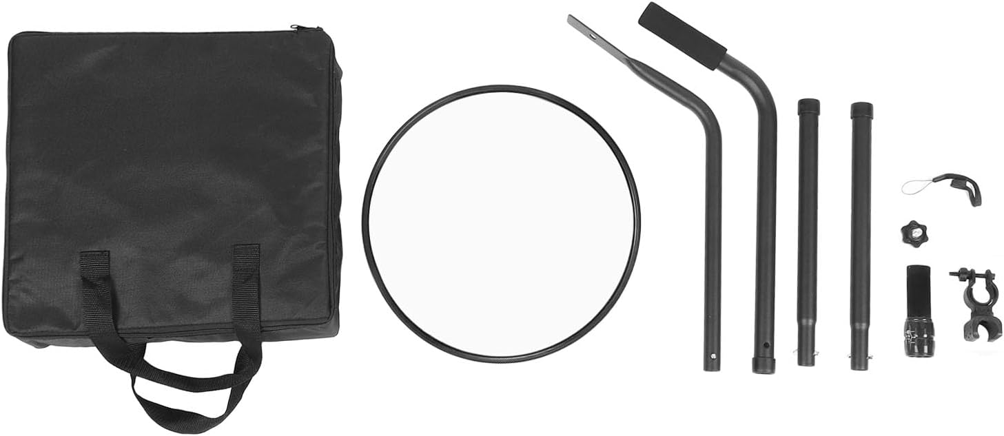 Security Inspection Mirror Portable Convex Search with LED Light for Trucks