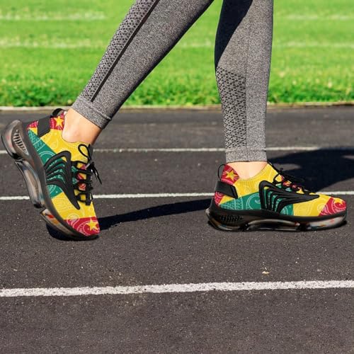 Paisley Grenada Flag Women's Running Shoes Non Slip Breathable Sneakers for Walking Travel4