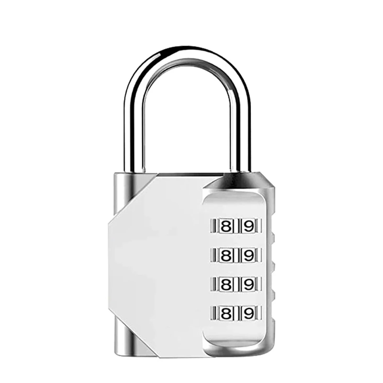 Kdhcvkz White Password Padlock Waterproof And Rust-Proof Door Lock Outdoor 4-Digit Head Student Dormitory Gym Cabinet(White)