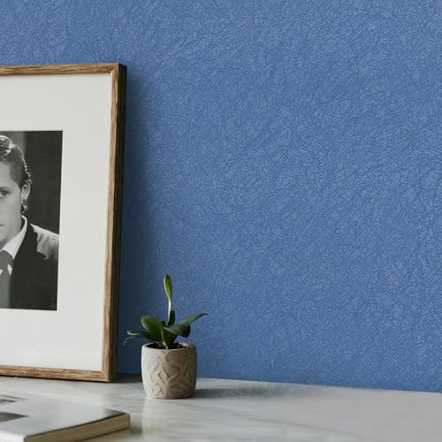 Swehooirt Neutral Boys Wallpaper for Bedroom Adults Blue Navy Wallpaper Silk Textured Living Room Home Decoration Kitchen Furniture