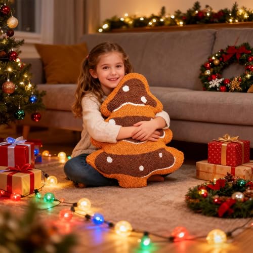 Coussin Arbre de Noël Generico pour canapé et salon en hiver - 4