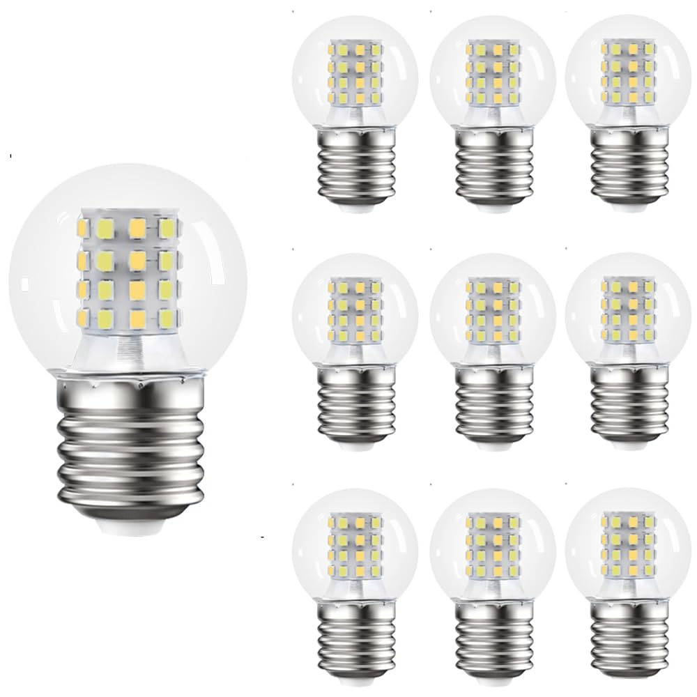 IOEDHW 2/10 Pack 18W Globe LED Super Bright Corn Light Bulb,E27 Energy Saving Eco High Power Large Non-Dimmable Round Bright White Daylight 6500K Corn Light For Indoor Outdoor Corridor Aisle Light Bul