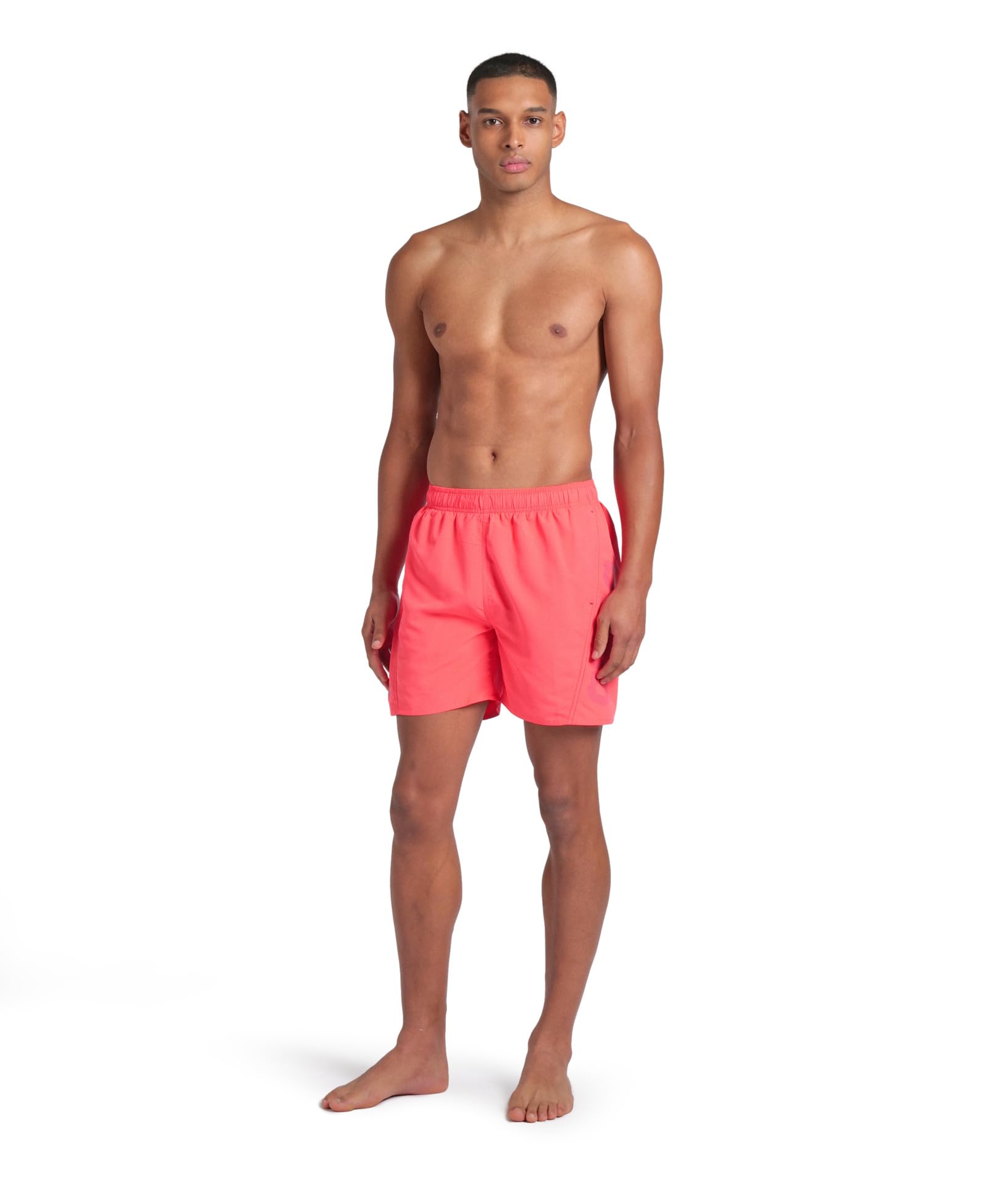 Arena Męskie bokserki z logo Basic R Beach Short, Calypso Koralowo-ciemnofioletowy, S