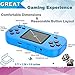 Beijue Retro Handheld Games for Youth 14+ with Built in 218 Classic Old Style Electronic Game 2.5'' Screen 3.5MM Earphone Jack USB Rechargeable Portable Video Player Travel Holiday Entertain (Blue)