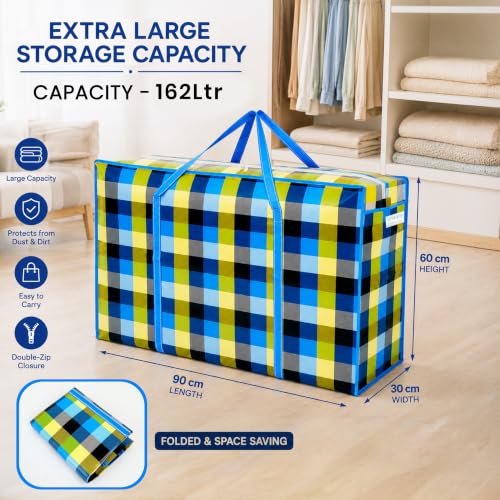Image of Storite 2 Pack 162L Printed Plastic Heavy Duty Jumbo Underbed Storage Bag