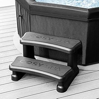 CosySpa Hot Tub Spa Steps - Entry Steps for Hot Tubs | Hot Tub Accessories | Pool Steps for Inflatable Hot Tubs or Swimming Pool | Portable Caravan Steps