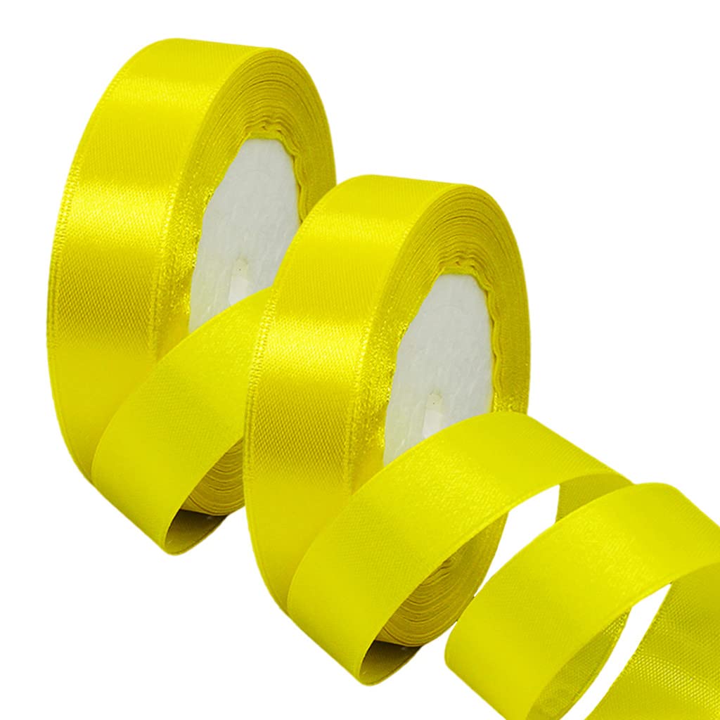 50mm Wide White Ribbon Thick Wedding Car Ribbon 22m, 2 inch Thick White Satin Ribbon for Gift Wrapping Wedding Car Christmas Birthday Cake Hair Bow Florist Bouquet Crafts Decorations — view 76