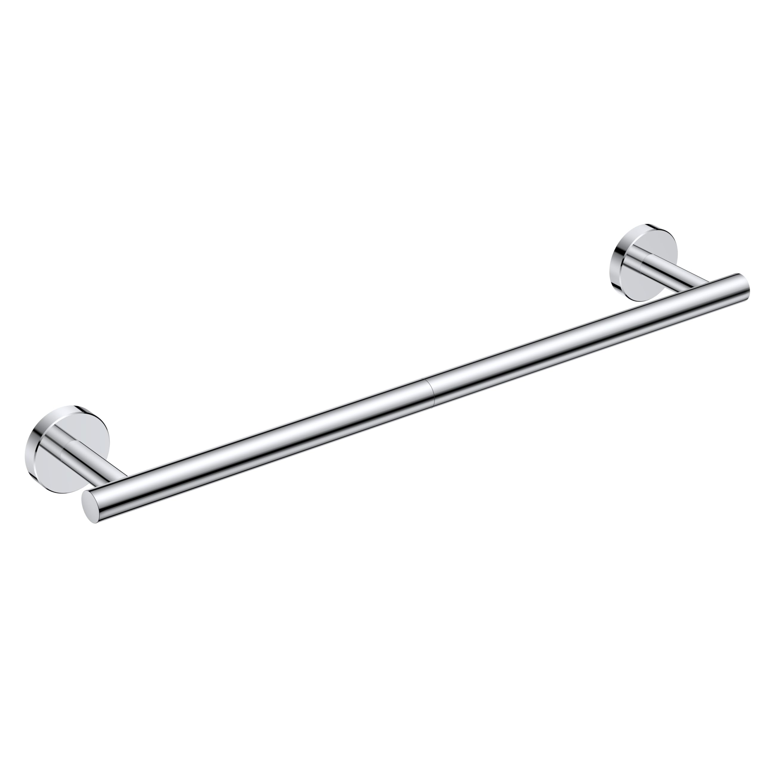 FORIOUS Towel Bar Wall Mounted, Stainless Steel Towel Racks for Bathroom, Includes Wall Mounting Hardware (Chrome, 20 Inch)