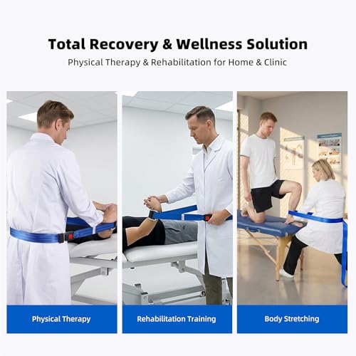 Image of Mobilization pt Belt 2026 New with Adjustable Thick Pad - Mobilization Belt Physical Therapy, Exercise Stretch Straps for Physical Therapy Designed for Physical Therapist, Stretching