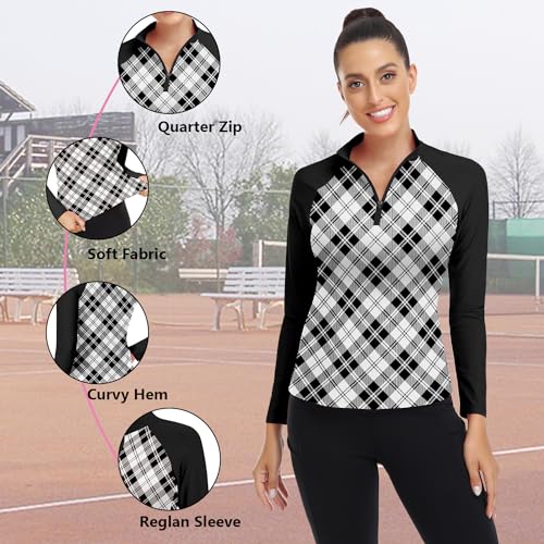Image of Soneven Women's Sleeveless Golf Top Floral Athletic Golf Wear Moisture Wicking Sleeveless Polo Quick Dry