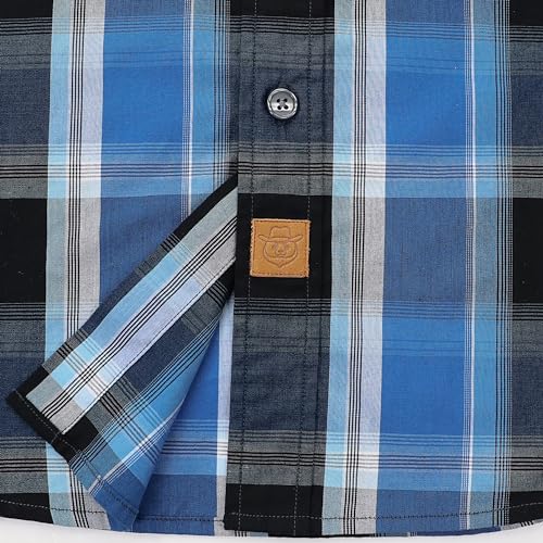 Image of Dubinik Mens Short Sleeve Button Down Shirts Soft Breathable Summer Vintage Regular Fit Lightweight Men's Casual Shirt