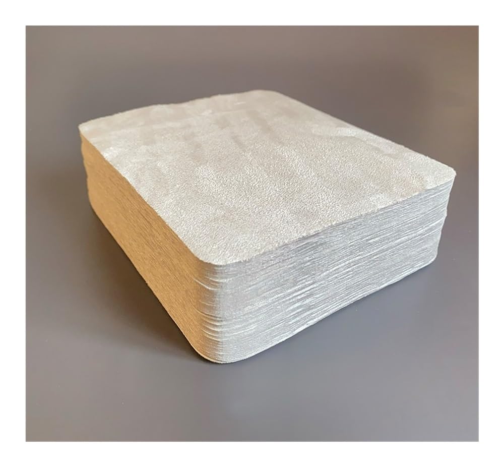 100 piezas de 145 x 175 mm de gamuza gris limpiador de gafas de microfibra para lentes de teléfono y pantallas