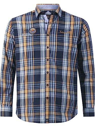Jan Vanderstorm Herren Hemd Jirka dunkelblau, XL - 43/44