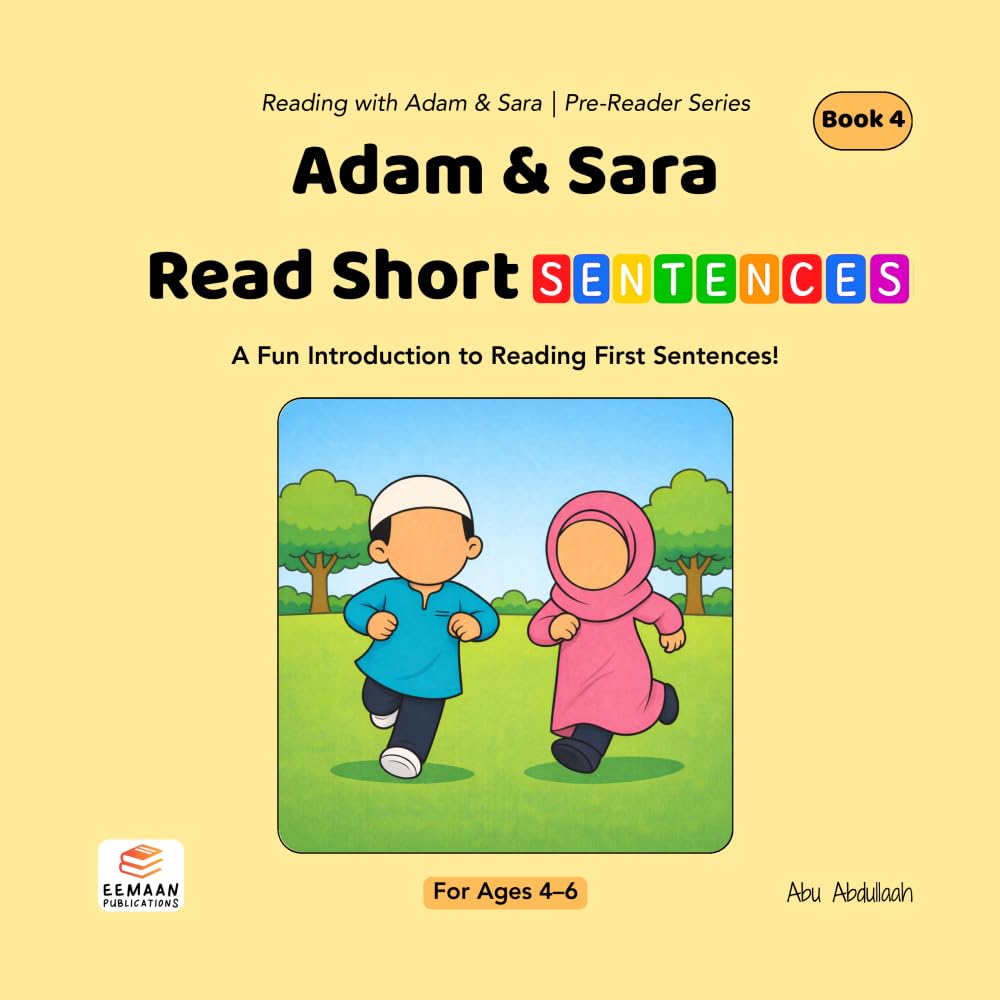 Adam & Sara Read Short Sentences: A Fun Introduction to Reading First Sentences (Reading with Adam & Sara: Level 0 – Pre-Reader)