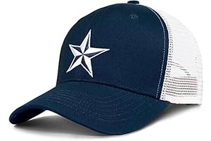 Dallas Trucker Hat for Men | Navy-Blue Adjustable Snapback Baseball Cap for Football Fans Gifts