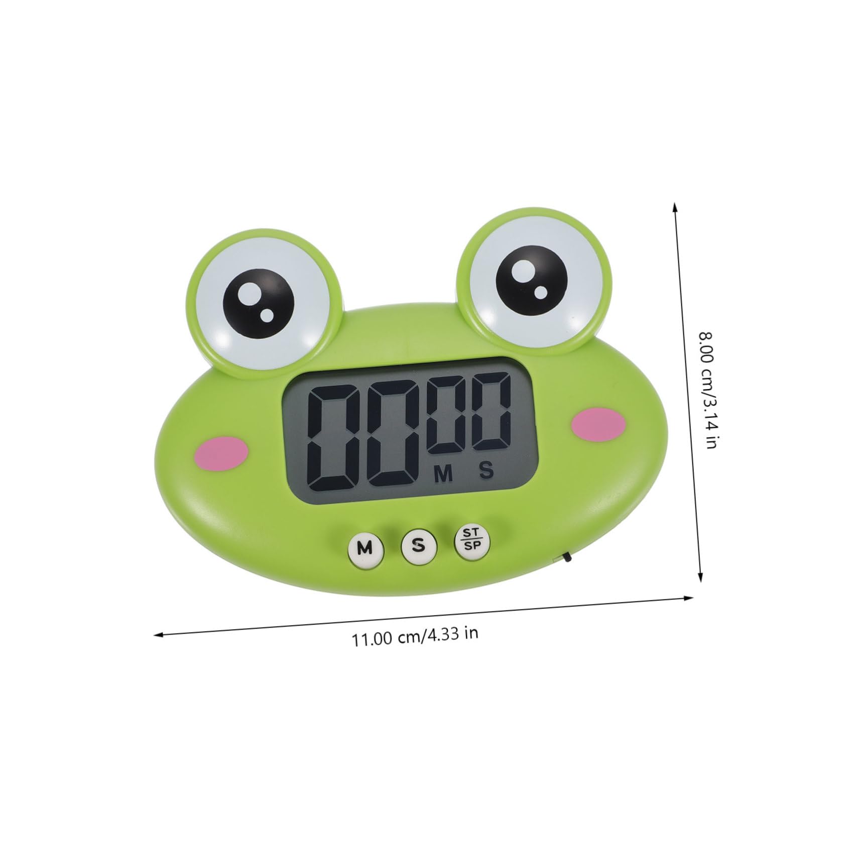 Didiseaon Timer da Cucina Domestico e Scolastico a Forma di Animali Cartone Animato, Set 4 Pezzi Colorati con Supporto, Timer Elettronico per Studio, Lavoro e Cottura