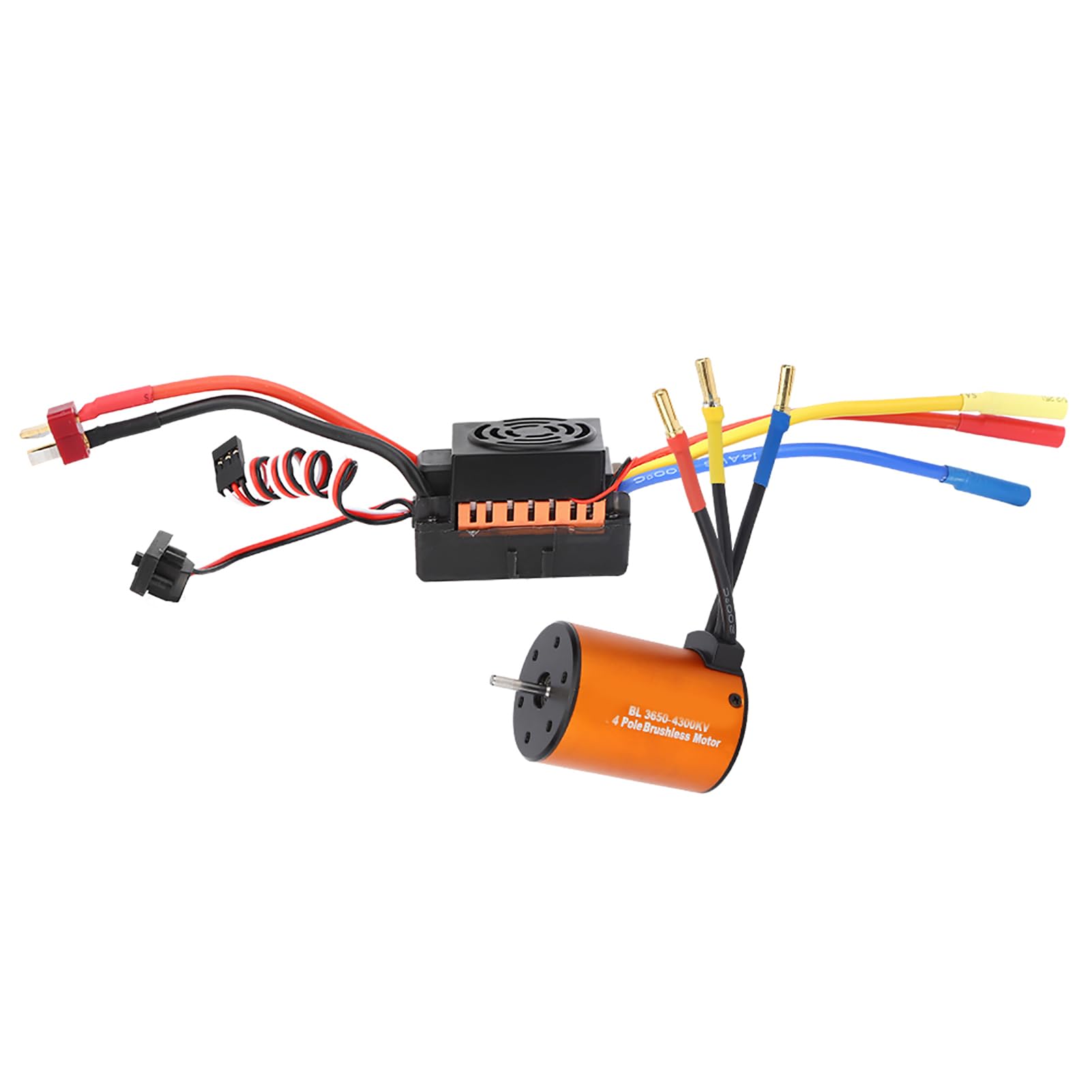 Demeras 1 10 Motor sin Escobillas Y Esc Motor Esc Combo 10x9x7 3650 4300kv Motor sin Escobillas 60a Esc Piezas de Actualización Accesorio para 1 10 RC Modelo de Coche