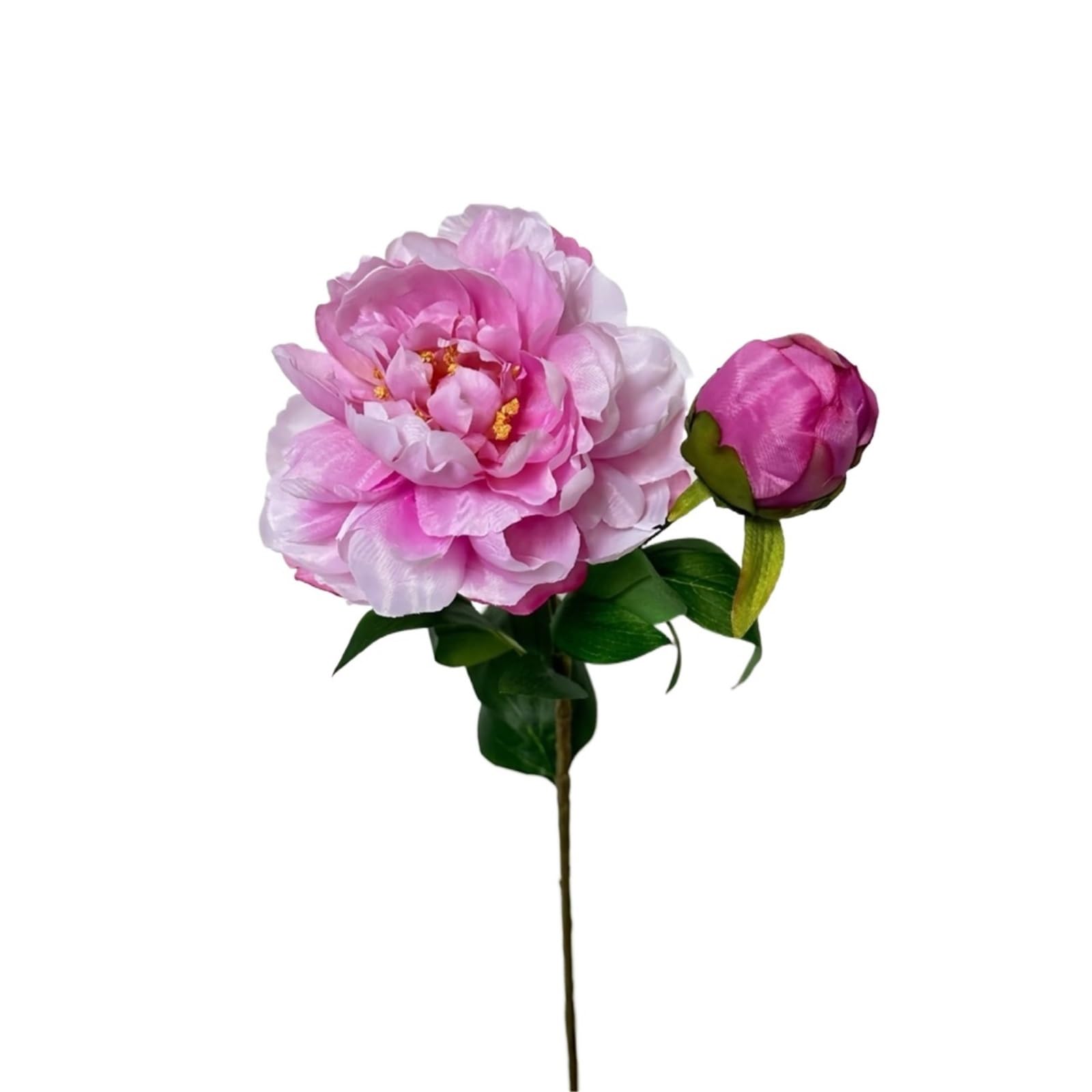 HONKERW fake flowers 3PCS Peony Artificial Flower Stems Fake Peonies Silk Floral Arrangement Real Touch Peony Flower for home Decor artificial(Dark pink)