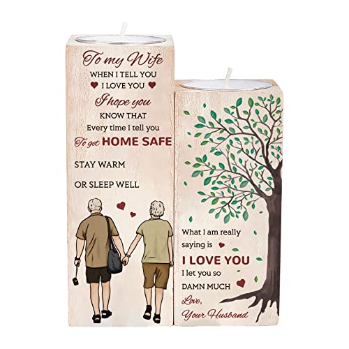 7. Personalized Wooden Candle Holder