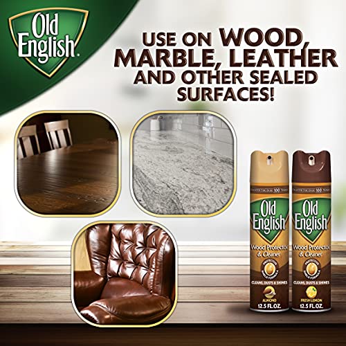 Old English Furniture Polish - Almond Scent 12.5 Oz Aerosol Can #TOP4