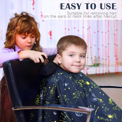 Balacoo Set de 3 capas impermeables para corte de cabello con patrón celestial para niños y accesorios de peluquería miniatura 5