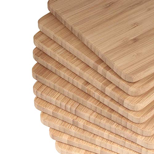 Tabla de cortar y servir BambooMN de bambú premium, rectangular, 20.07 cm x 13.97 cm x 1.02 cm miniatura 3