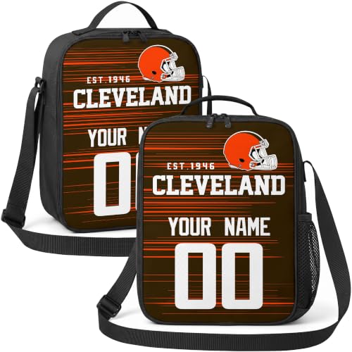 Image of Cleveland Lunch Bag Custom Name and Number Personalized Gifts