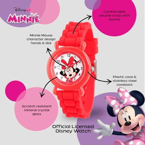 Disney Reloj WDS000138 analógico de cuarzo con correa de silicona infantil 2