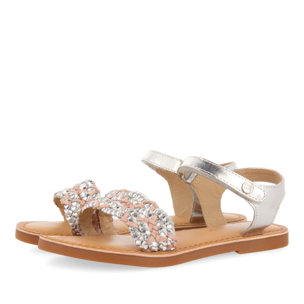 Gioseppo YUTI, Flat Sandal, Plata,