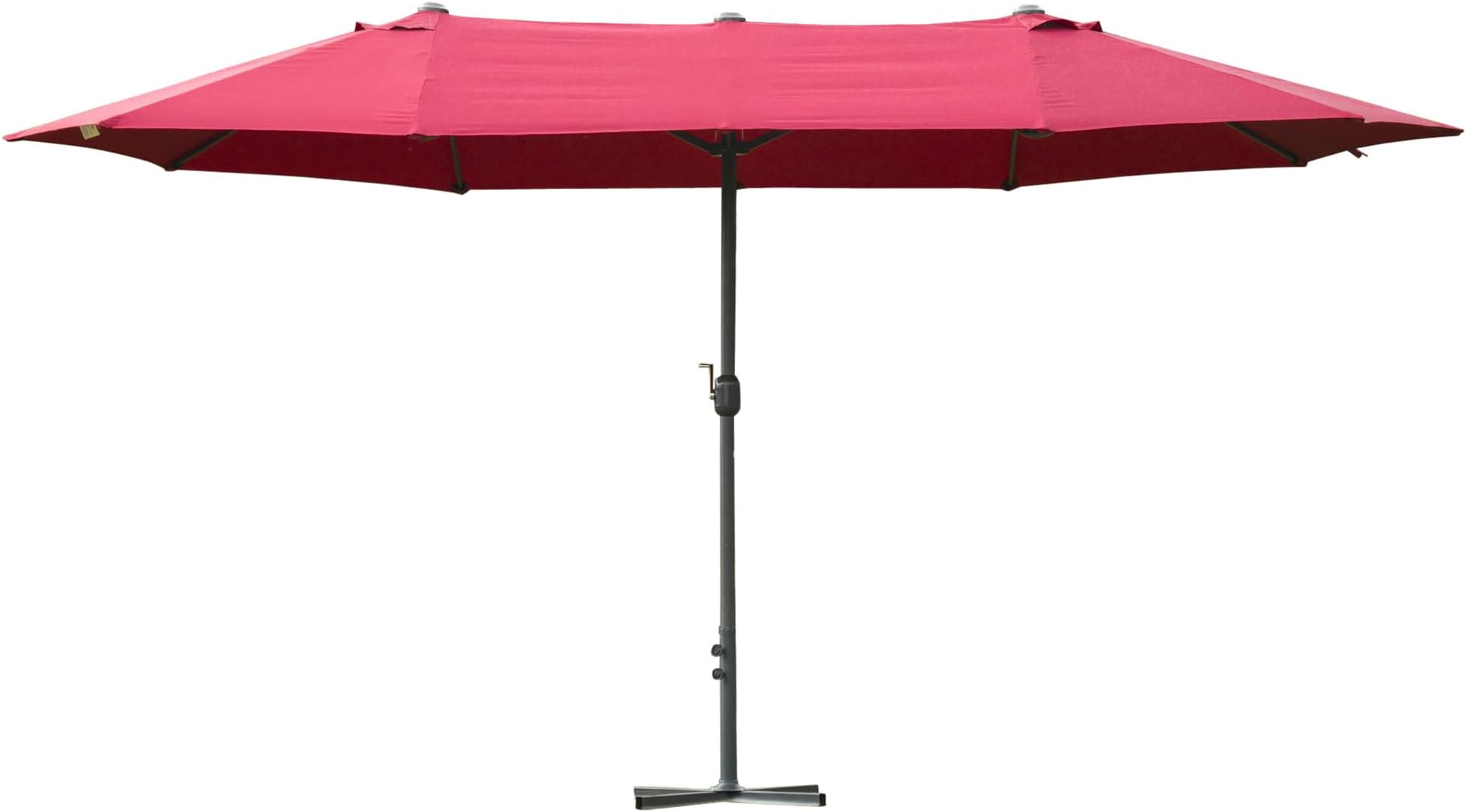 Outsunny 4.6m Garden Parasol Double Sided Sun Umbrella