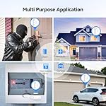 TECKNET Door Alarms for Kids Safety, Window Alarm Pool Alarms Door Alarm for Home Security, 2-in-1 Alarm & Chime, 3-Level Volume Control, Wireless Alarm for House Hotel Cars Sheds Caravans (9 Pack) - Image 5