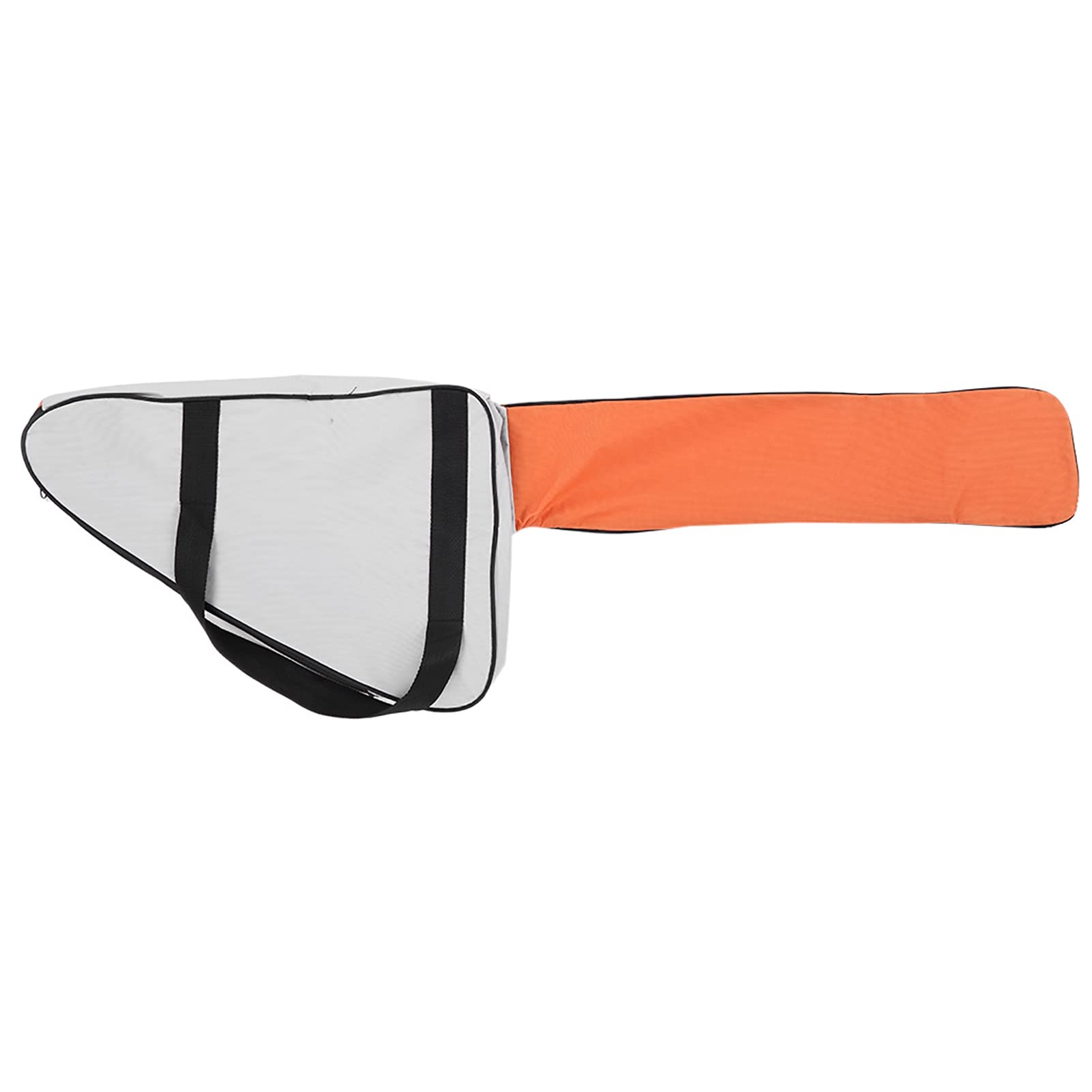 Kettensägentasche, Premium-Oxford-Stoff, Tragbare Oxford-Stoff-Kettensägen-Aufbewahrungstasche, Rasenmäher-Tragetasche, Schutzbox, Kettensägen-Tasche (orange weiß)