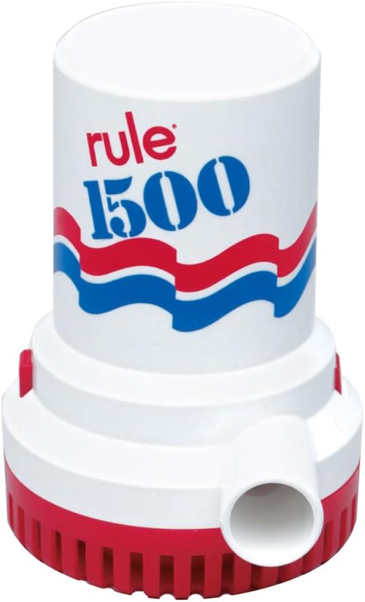 Rule 02 1500 GPH Bilge Pump and Rule-A-Matic Plus Float Switch Bundle