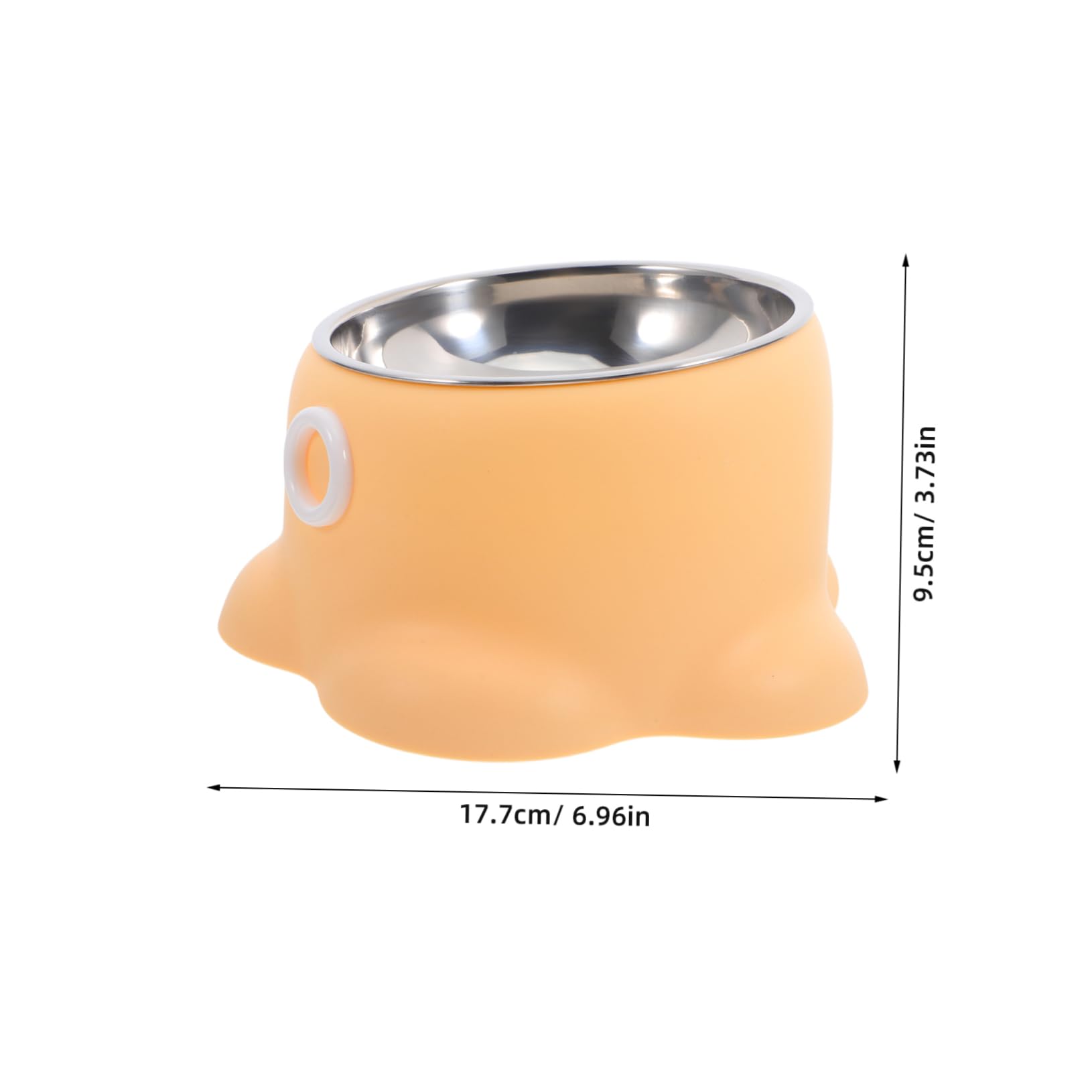 Garneck Portable Pet Feeding Bowl Non Tipping Cat Water Dish for Indoor Outdoor Use Durable Design for Travel Home Convenient Puppy Supplies