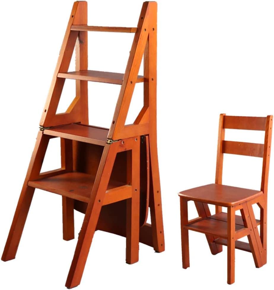 Escabeau antidérapant pour adultes chaise d'échelle pliante 4 marches