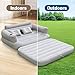 Onirii Inflatable Sofa Bed with Air Pump,2-in-1 Inflatable Sofa Couch,Blow-Up Couch and Folding Full Size Air Mattress Bed for Home,Camping,and Guests
