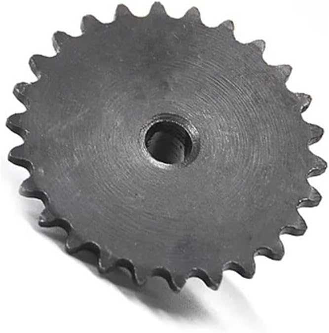Mechanical Roller Chain Sprockets Tooth Roller Chain Sprocket,1pcs 04C Chain Gear 45# Steel 24T/25T Teeth Industrial Sprocket Wheel with Top Wire Bore 6-20mm(Bore 20mm)
