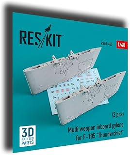 Reskit RS48-0425 1/48 Multi Weapon inboard Pylons for F-105 Thunderchief (2 pcs) 3D Printing