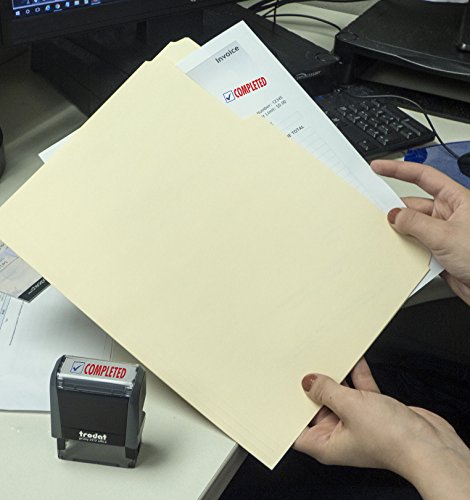 Trodat"Completed" Message Two Color Stamp #TOP1