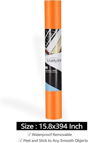 Miniatura 86 de Livelynine Papel tapiz de pared rojo de 15.8 x 394 pulgadas, papel tapiz extraíble para despegar y pegar, rollo de vinilo rojo, autoadhesivo, sin