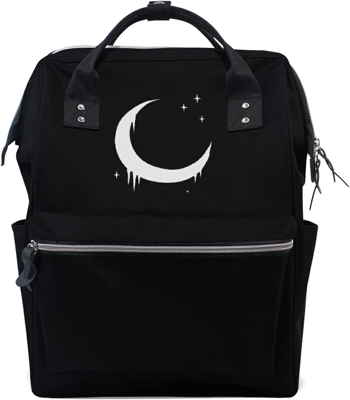 Moon Gothic Diaper Bag Travel Backpack - Large Baby Nappy Bag Multi-Function Organizer for Mom Dad Women Men