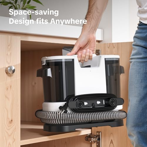 Image of Couch Cleaner Machine -600W Motor 20Kpa Suction Upholstery Cleaner Machine, Portable Carpet Cleaner with Self-Cleaning for Pet Stain, Couch, Car, Stair, and Area Rug (White)
