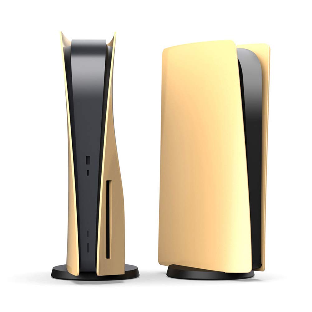Faceplate Panel Anti-Scratch kin Shell Case Console Cover Game Accessories for PS5 Disc Edition Gold