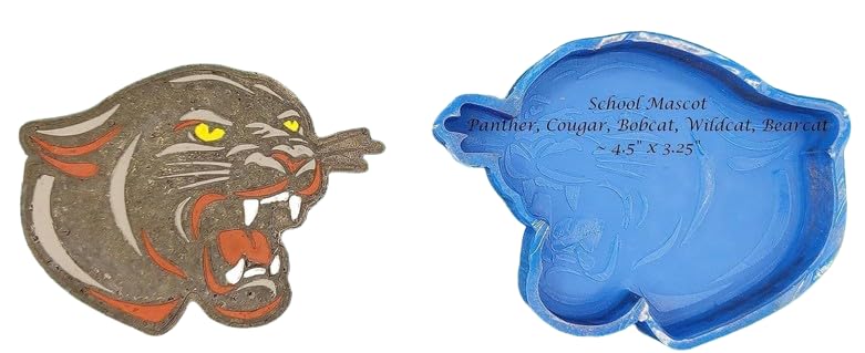 Panther Bobcat Cougar Wildcat Bearcat School Mascot - Silicone Freshie Mold -