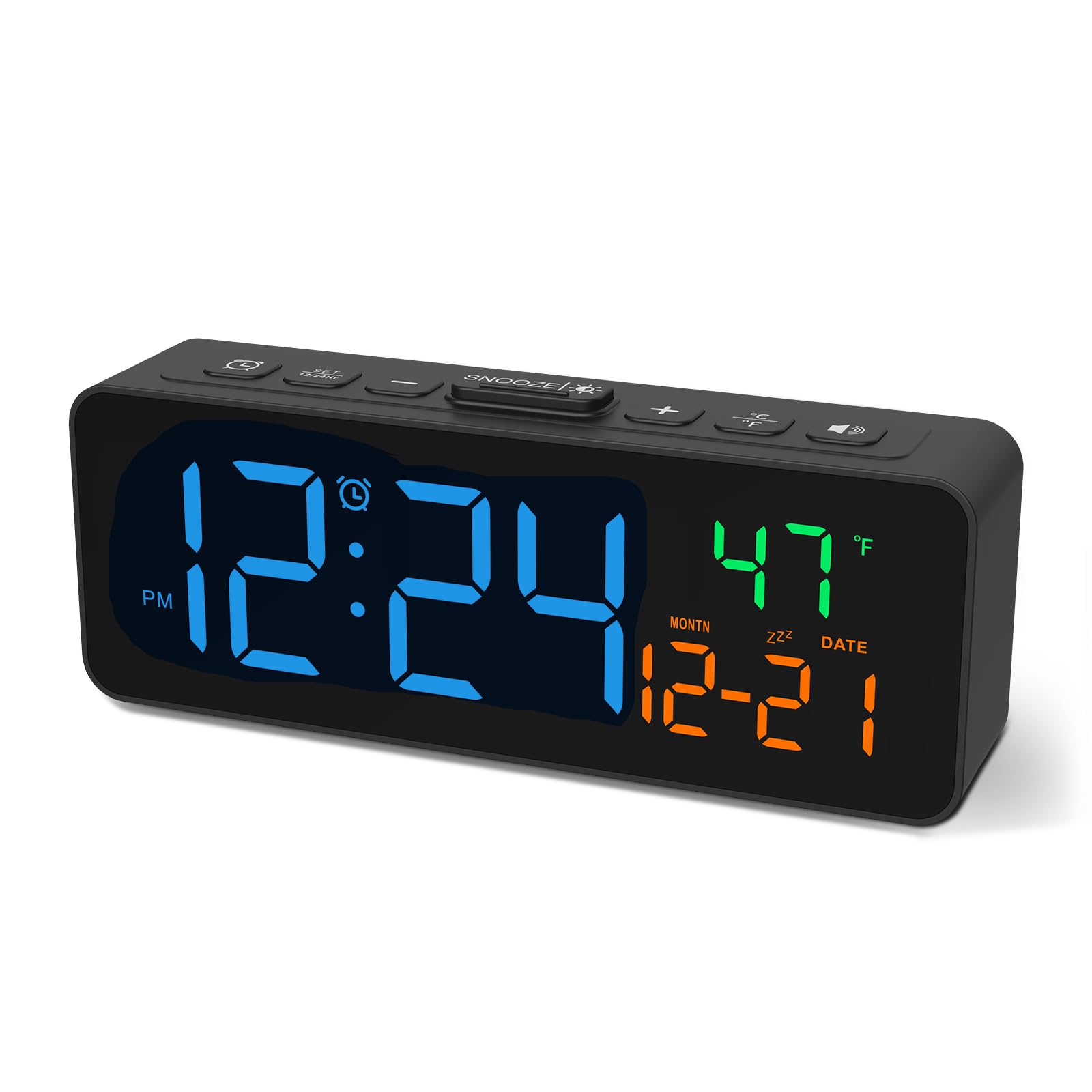 Photo 1 of Netzu 3-in-1 Digital Clocks for Living Room, Small & Compact Alarm Clock