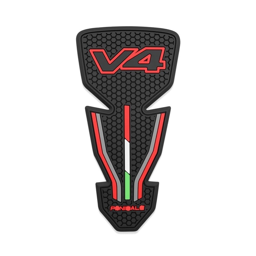 Cvgmsrgset Middle 3D Rubber Protective Pad Fuel Tank Sticker For Du&Cati Panigale V4s V4r V4sp2 2022-2025