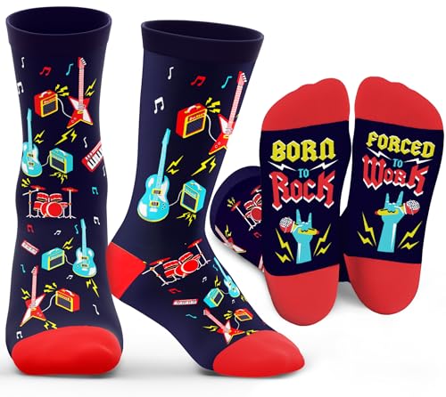ZAGKOO Rock and Roll Gifts for Men Women - Sock for Punk Classic Rock Fans
