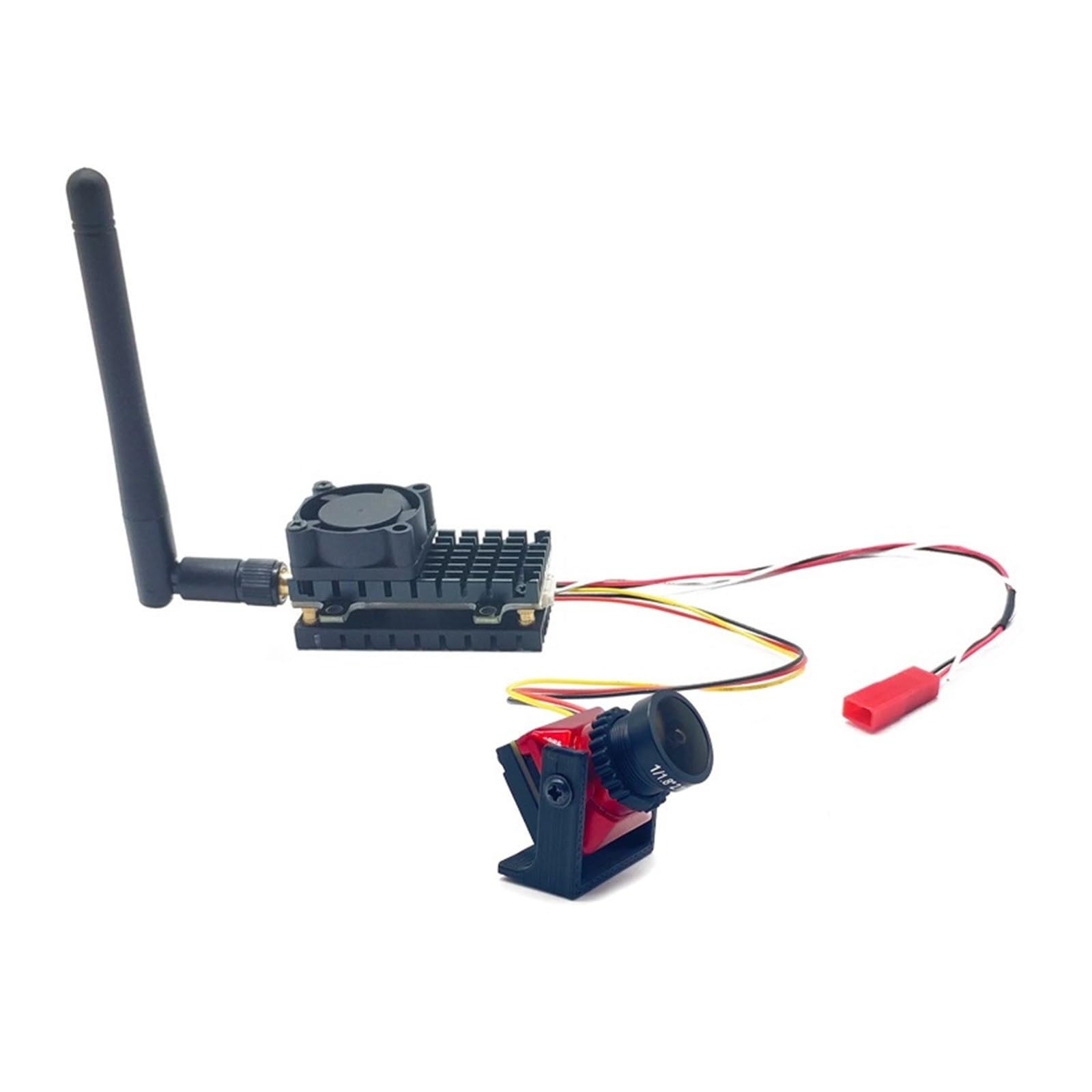 Trasmettitore wireless FPV 5.8G 2W a lungo raggio 2000MW 48CH Video AV analogico VTX e fotocamera CMOS 1500TVL da 2,1 mm for parti di aerei RC