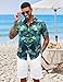 COOFANDY Mens Summer Shirts Floral Hawaiian Shirts Short Sleeve Casual Beach Wear Clothing