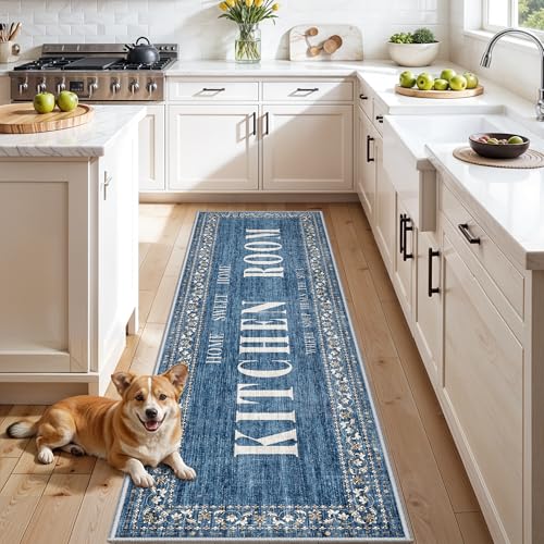 2X8 Washable Kitchen Runner Rug: Non-Slip Mat for Hardwood